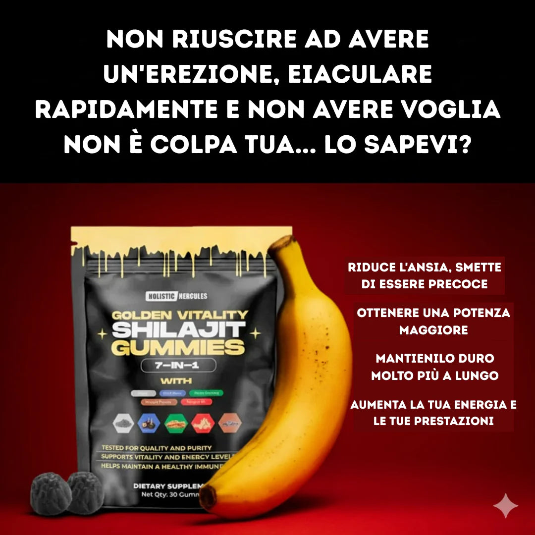 Golden Vitality Shilajit Gummies 7-in-1