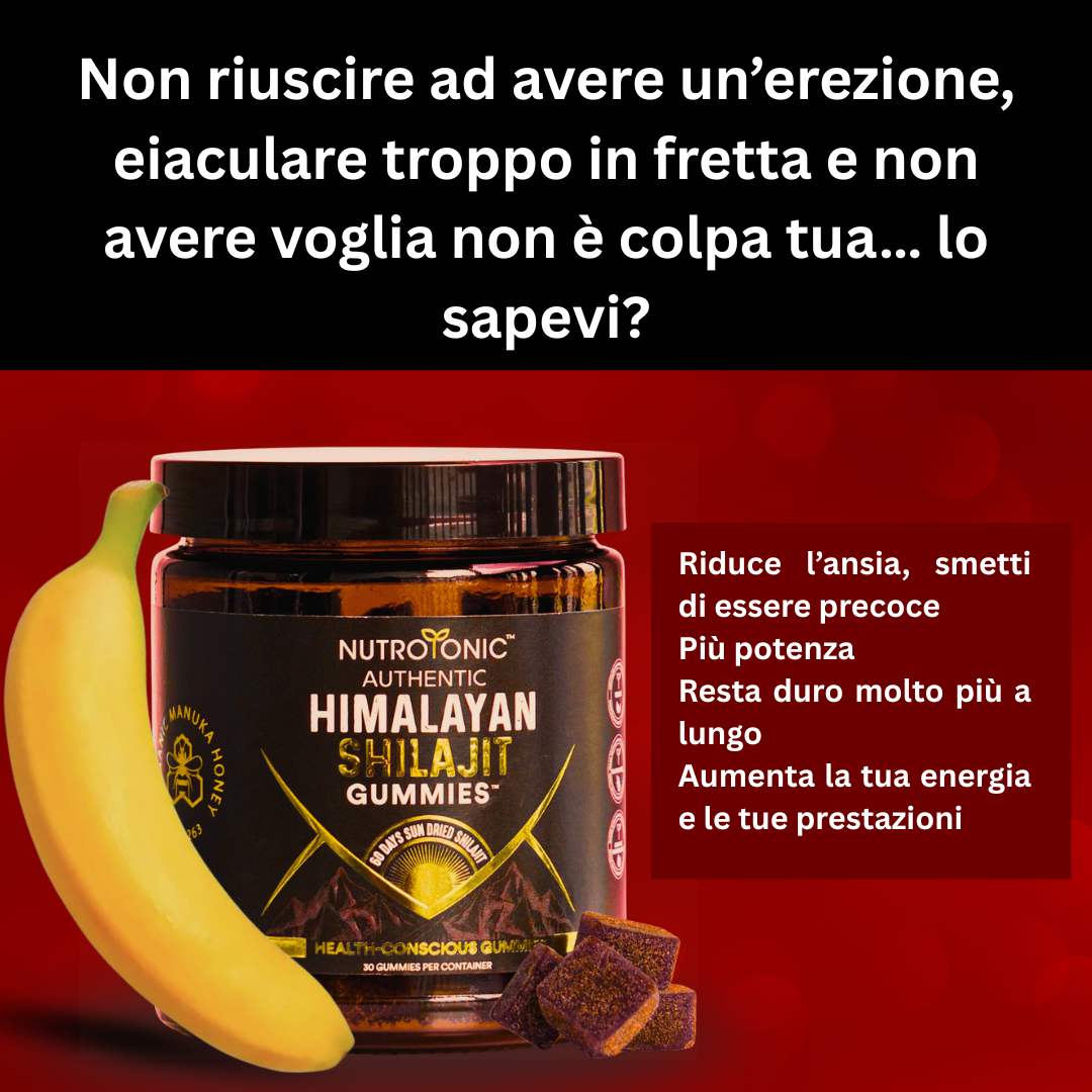 Himalayan Shilajit Gummies – Energia, vitalità e performance naturale